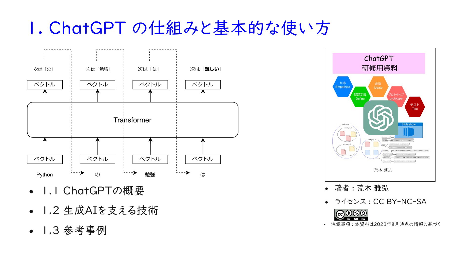 ChatGPT 研修用資料 2. プロンプトエンジニアリングの概要 | ドクセル