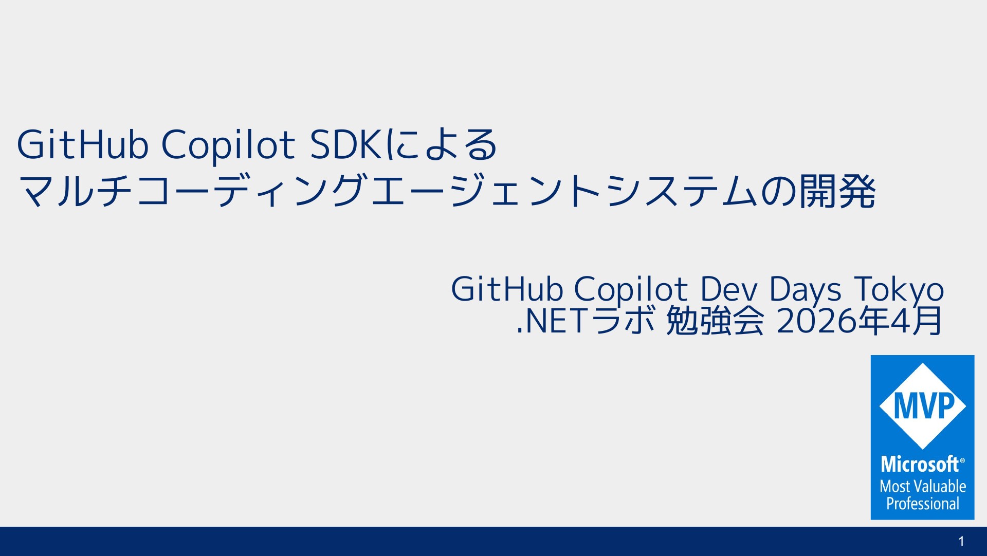 GitHub Copilot SDKによるマルチコーディングエージェントシステムの